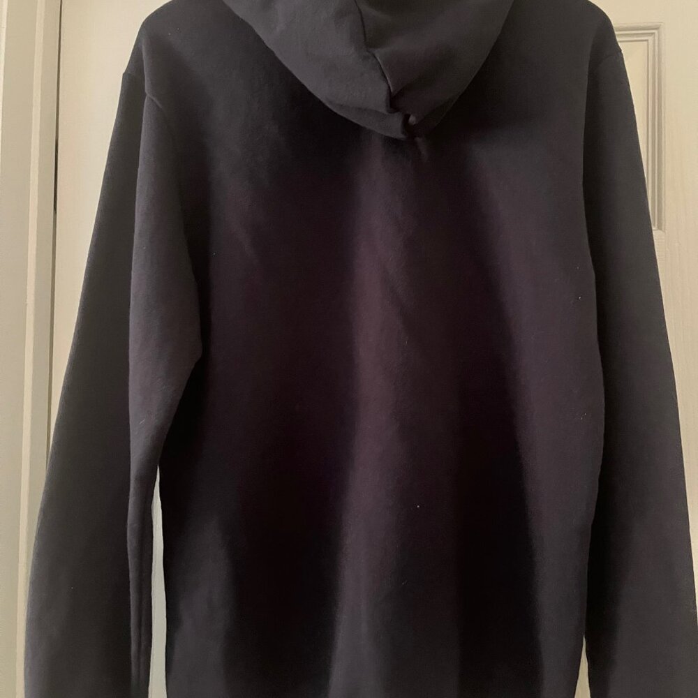 adidas Men's Size M Essentials Logo Fleece lined Pouch Pocket  Pullover Hoodie - Picture 3 of 6